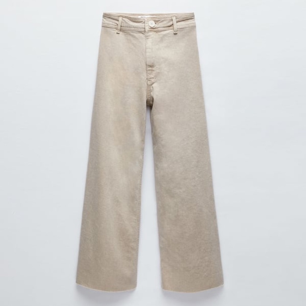 Zara Marine Straight Jeans in Stone